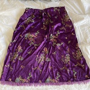 Silky flower skirt